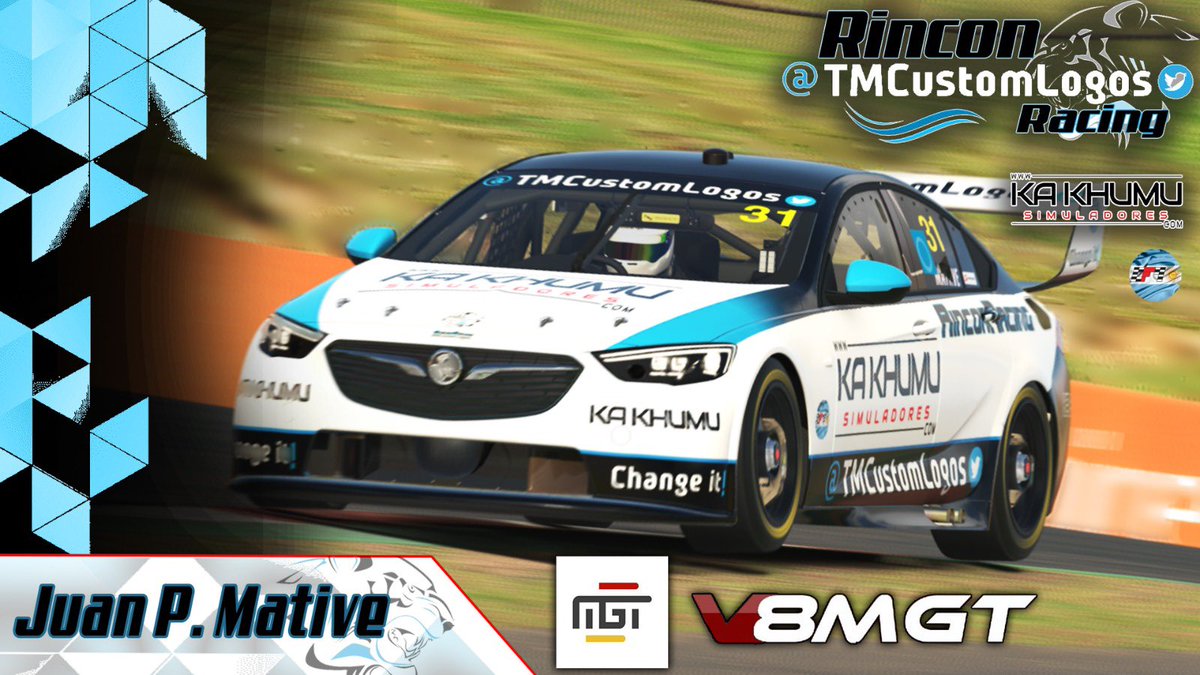 RACEDAY!🏁

Debut en una nueva edición del <a href="/MundoGT/">MundoGT</a> V8! Donde vamos con todo!!!🔥

🙎🏻‍♂️<a href="/Juan_Mattive/">Juan P Mattive</a> 🇦🇷 
🇦🇺 Mount Panorama
🚗 V8
⏰ 22:00hs 🇪🇸 
Suerte!!🙌

<a href="/TMCustomLogos/">TMCustomLogos</a> <a href="/Ka_Khumu/">KA KHUMU Simuladores</a>