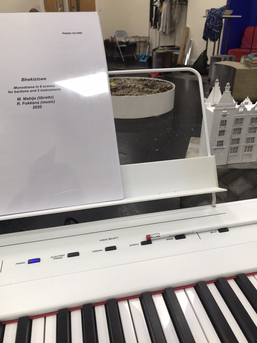 benjapin's tweet photo. Great to be behind the keys again for @OperarDdraig working on their live production of the brilliant Bekhizizwe by @RobFokkens, performed by the incredible @ThembaMvula 🎹🎵#opera #bhekizizwe #operarddraig https://t.co/ZNcKNFsj5G