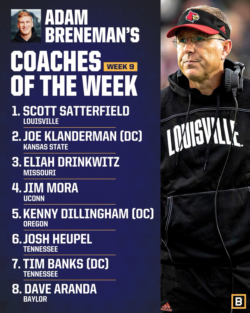 My Top Coaches From Week 9 🏈