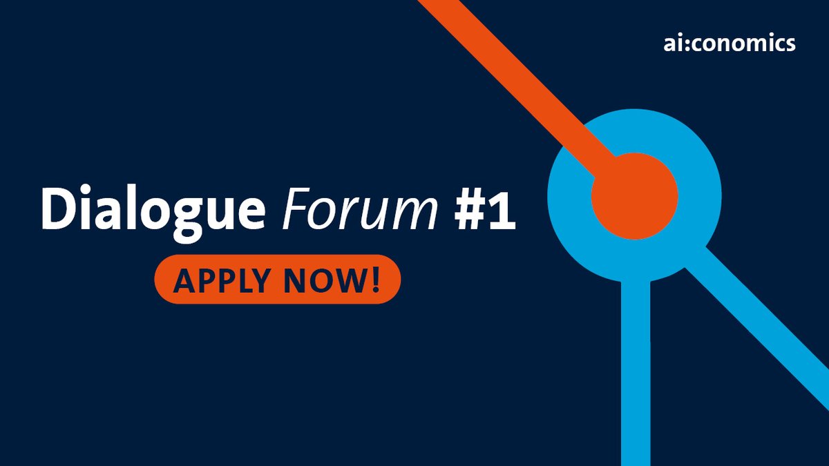 ai_conomics's tweet photo. As an #AI practitioner you are invited: Join the #aiconomics dialogue forum – the space for you to discuss, learn & network.
📆Nov 22th, 2022, 2-6 pm
📍Zoom + optional dinner in Berlin
Get your free ticket: https://t.co/vyaNEzKbz1
Further information: https://t.co/i7EJpMswMf https://t.co/bhUOqd7Un8
