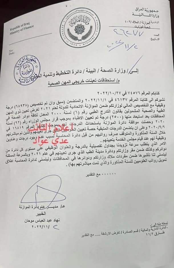 #مقابله_خريجي_العلوم_ياسوداني

الحمدلله الضغط السابق بدأ يأتي ثماره...
بفضل كل العلوميين...

بس انتبهوا على فقرة صار ١١ شهر متعينين ولحد الان المالية ما تعرف عدد العلوميين شكد و لا عنوانهم الوظيفي!!!!!!!!!!!!!!!!!!!!!!!!!!!!!!!

ومن واحد يحجي و يكوم يسب ويغلط يكولون ليش!!!!