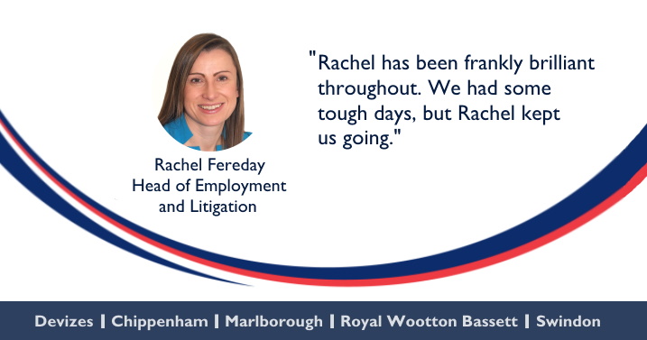 Some excellent client feedback for Head of Employment & Litigation, Rachel Fereday. We are so happy to hear you received a brilliant service with us at #ABDlaw