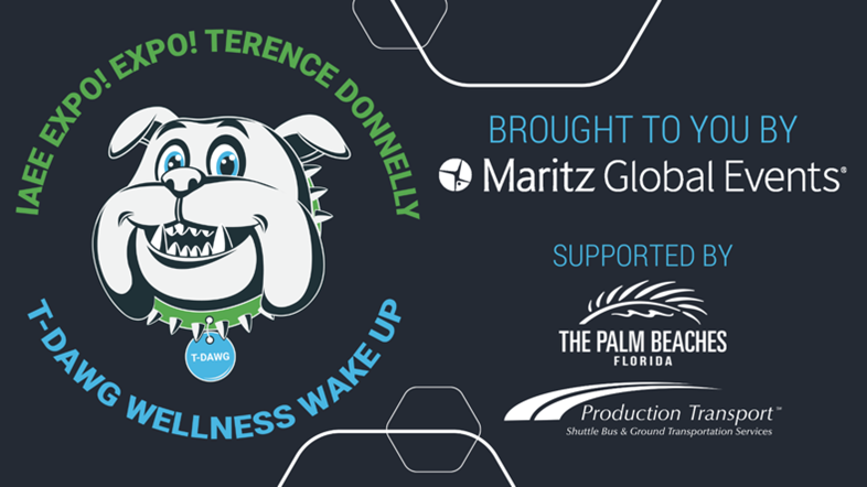 Big Four Bridge. 12/14. T Dawg Wellness Wake Up. Join us to honor our industry friend, Terence Donnelly during #ExpoExpo! Consider a donation to the fundraiser on GFM. @MaritzGlobalEvt: bit.ly/3fwlqph