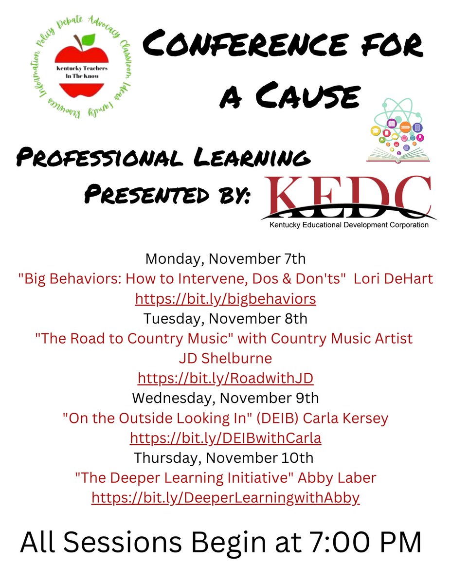 KEDC1's tweet image. Join us for some fantastic presentations!  #WeAreKEDC #ConferenceforaCause
