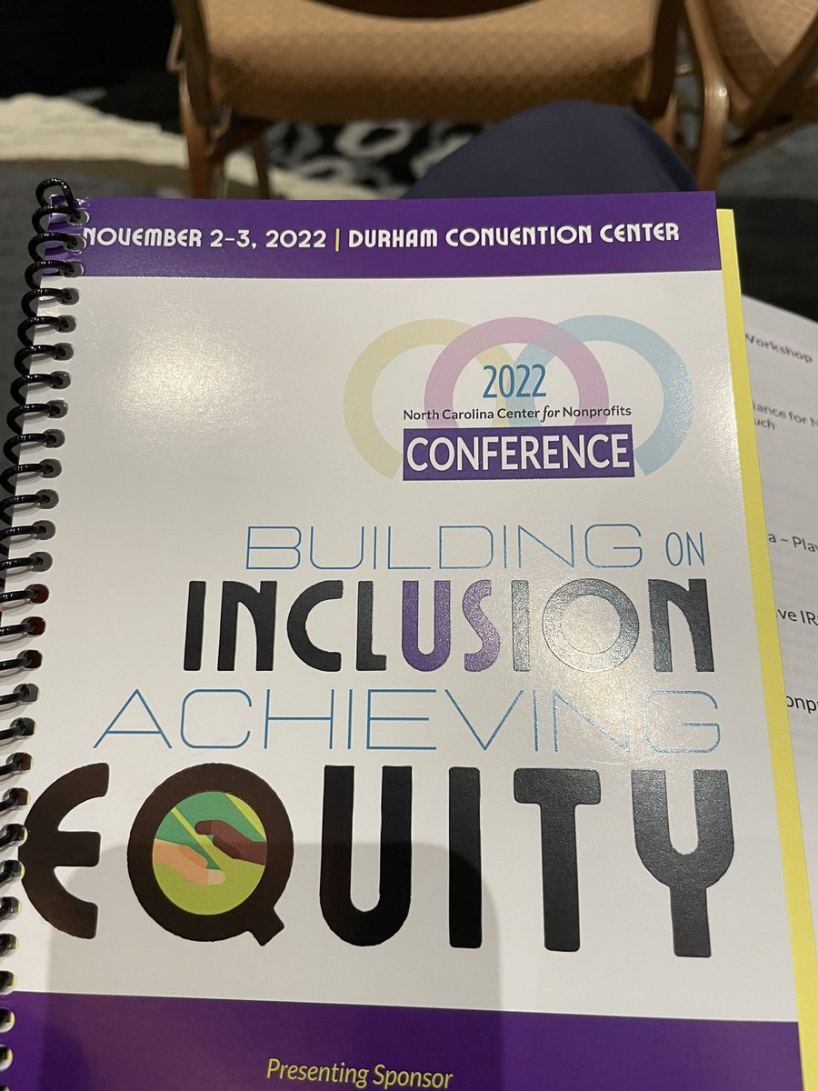 NilesBarnes's tweet photo. Joining friends from @ncnonprofits for #22NCNPC. Looking forward to the sessions and speakers! #equitymatters https://t.co/4QZ323QP4p