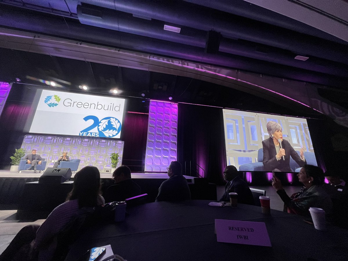 I am excited to be at the 2022 #Greenbuild Conference with the <a href="/VerdaniPartners/">Verdani Partners</a> team! Getting inspired by <a href="/Janefonda/">Jane Seymour Fonda</a> ! Thank you for your energy, passion and incredible activism to fight #climatechange . It was an honor to meet you this morning before your keynote speech!