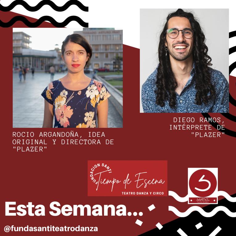 santiteatro's tweet photo. En #TiempodeEscena esta semana  conversaremos con Rocio Argandoña, directora de la pieza de danza "PlaZer", y con Diego Ramos, uno de  los intérpretes.
Cuerpos diversos
Goce colectivo
En cartelera en @centrogam https://t.co/kcdYn57TfU
