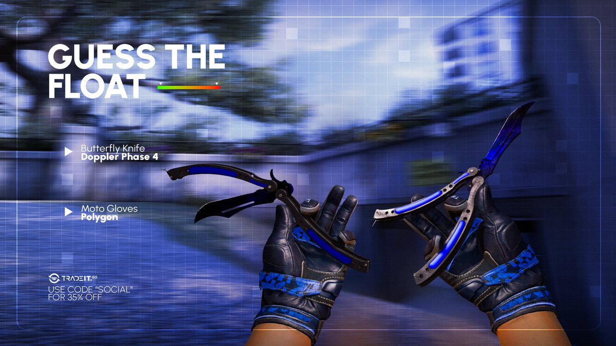 tradeit_gg's tweet photo. Guess the float:

1. Follow 
@tradeit_gg

2. RT &amp; LIKE &amp; TAG 2 FRIENDS

The winner gets Giveaway tickets to enter (AK Bloodsport MW ($100+) In our giveaway section! https://t.co/JKmbfpmvel