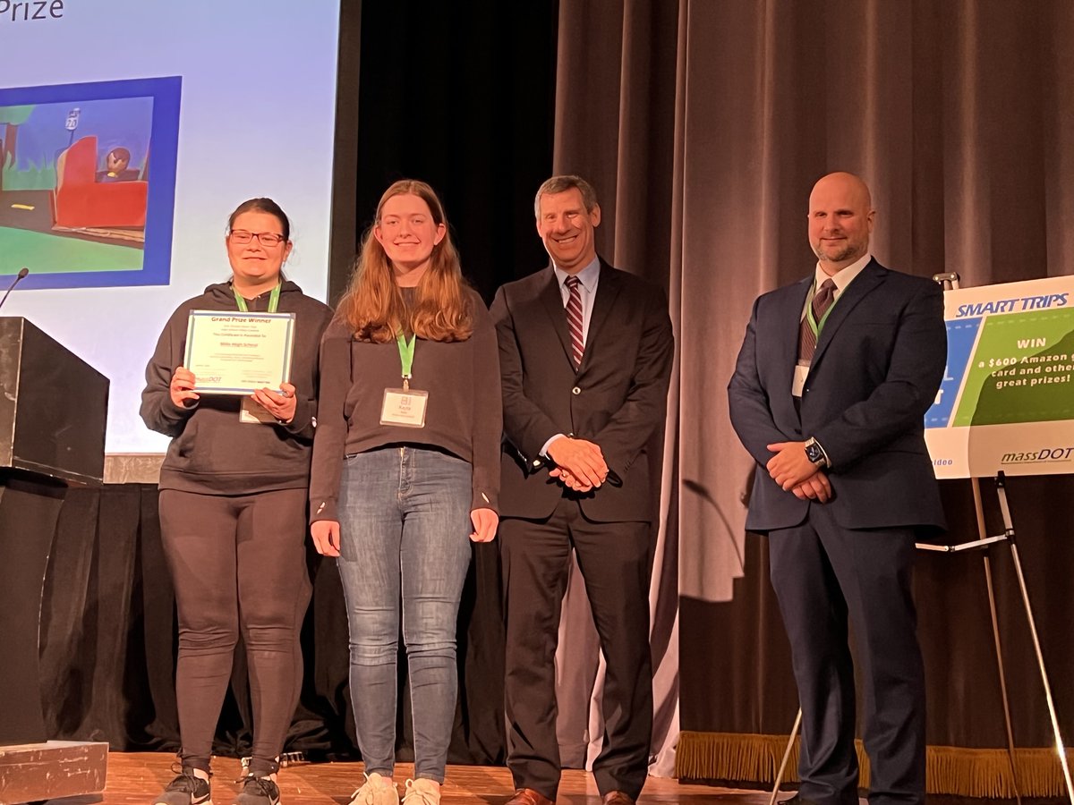 SafeRoutes_MA's tweet photo. Congrats to the Junior/Senior winners of the @massdot #SafeStreetsSmartTrips High School Video Contest! @DartmouthHS @FHSFlyers @millishigh https://t.co/AMBaaIEfQM