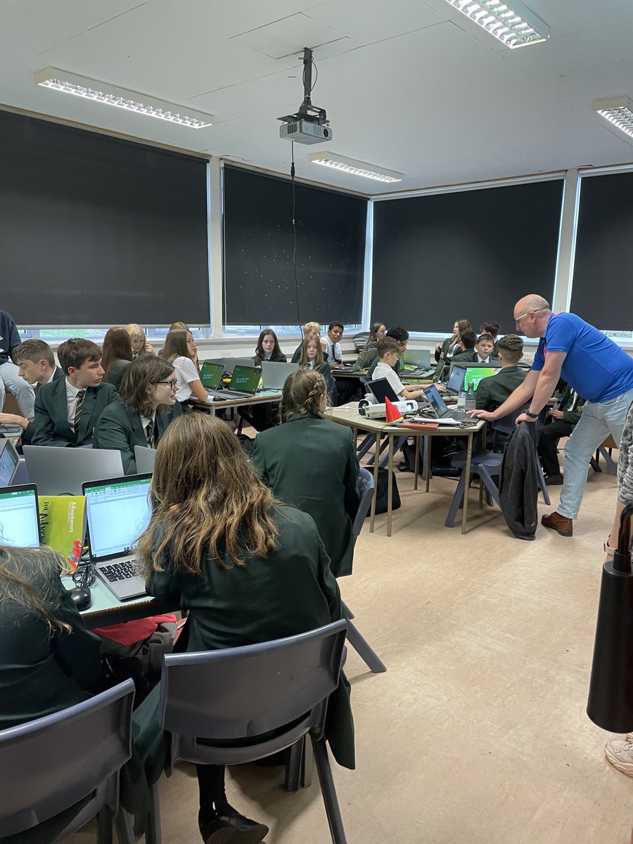 NewentPrincipal's tweet image. Thank you so much to Rob and Diana from @Cyberfirst for working with out Year 9’s today on their ‘Cyber Day’ @newentschool Day two tomorrow!