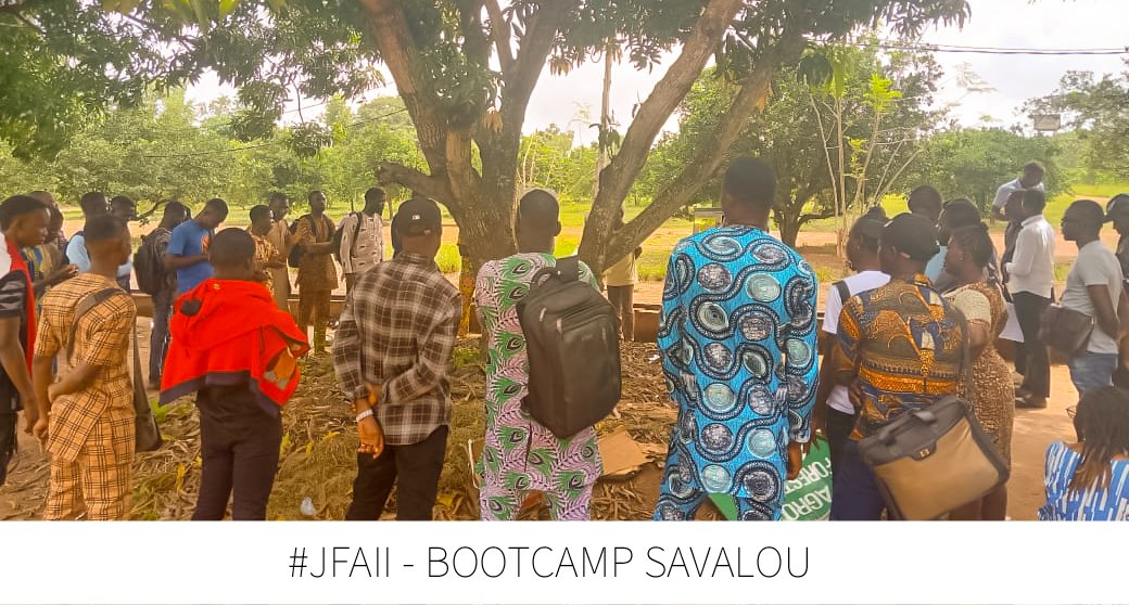 ABEDONG1's tweet photo. 👏👏👏Clap de fin à #Savalou. 

👌Notre #Bootcamp a été une réussite totale dans la cité de #SOHA. 

👥 Près de 50 jeunes sélectionnés dans les communes de Savalou et Bantè ont répondu présent pendant les deux jours. 
#JFAII
@jvbriller
@EnabelauBenin https://t.co/Jx534zqiTG