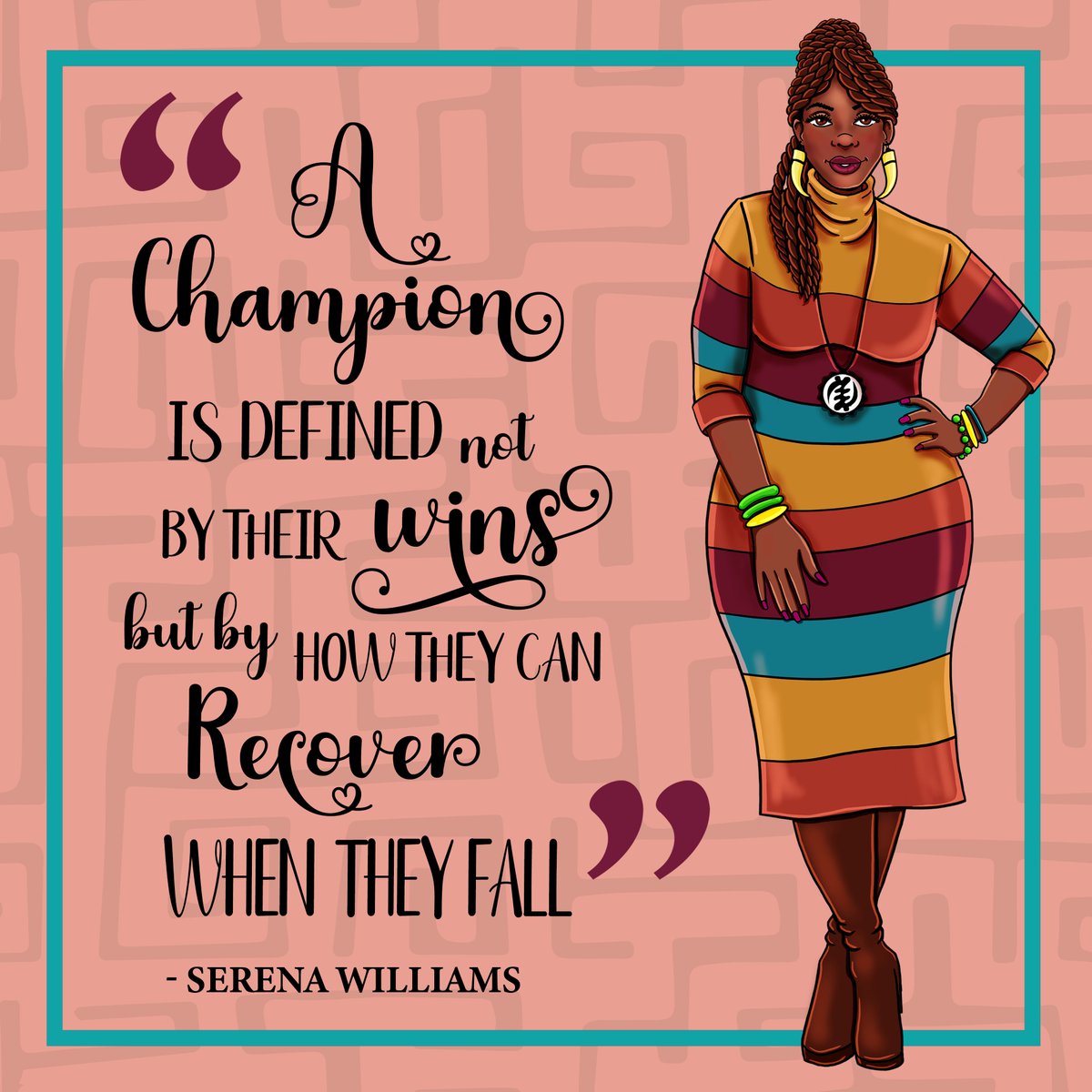 newafricadesign's tweet photo. This is the November page of the Hey Sis! 2023 Calendar.  This quote from #serenawilliams gives us the definition of a true champion! You can find this inspirational message and many more in the 2023 Hey Sis Planner! 
PreOrder yours today at https://t.co/Mibt8YRg5S https://t.co/yOe6N5Vz4O