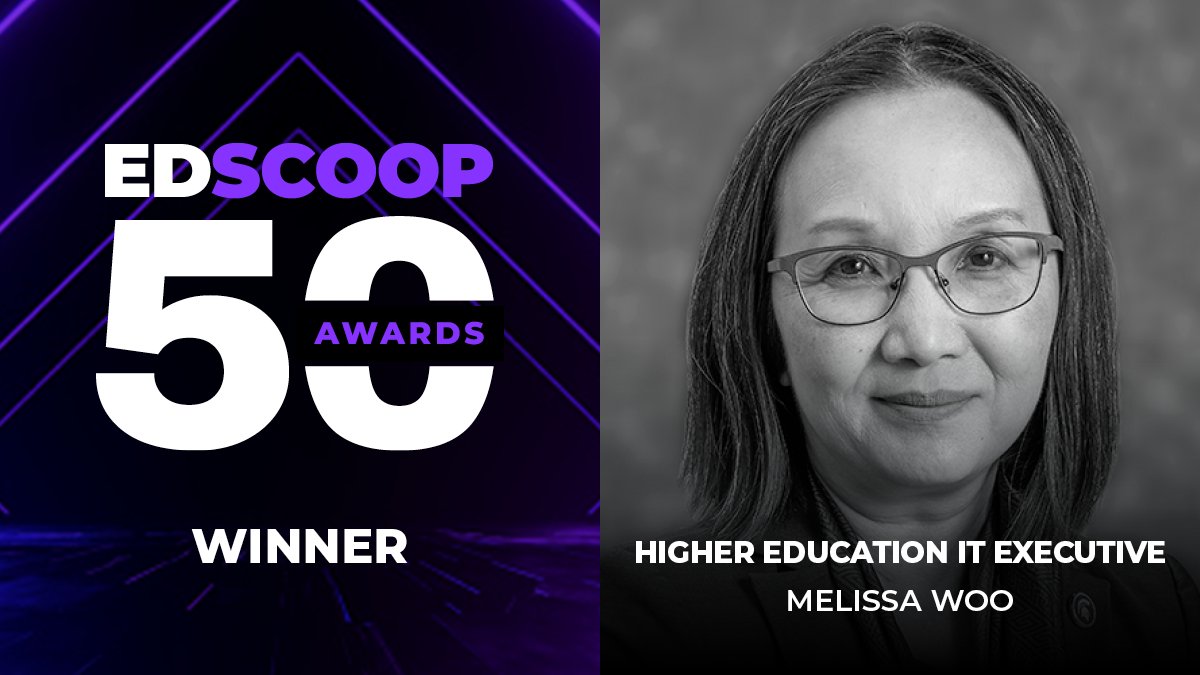 TechAtMSU's tweet photo. Congratulations @mzyw for your selection as one of @EdScoop_news Higher Education IT Executives of the Year. The recognition comes as part of the 2022 @EdScoop 50 Awards! We are so proud to have such a dynamic and impactful leader. https://t.co/sWFj5Ke2Rn