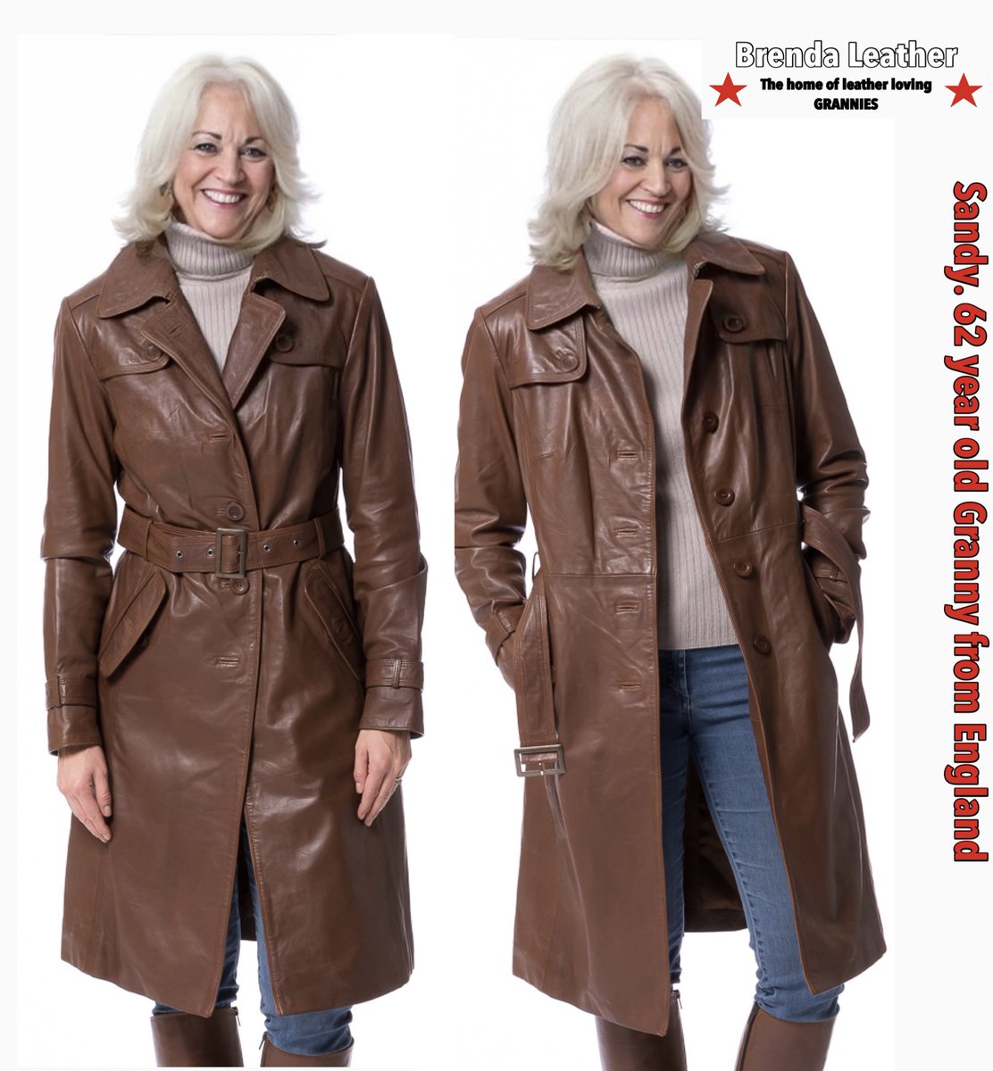 BrendaLeather's tweet photo. Beautiful Leather wearing Grandmother Sandy https://t.co/MClqEOgZNr