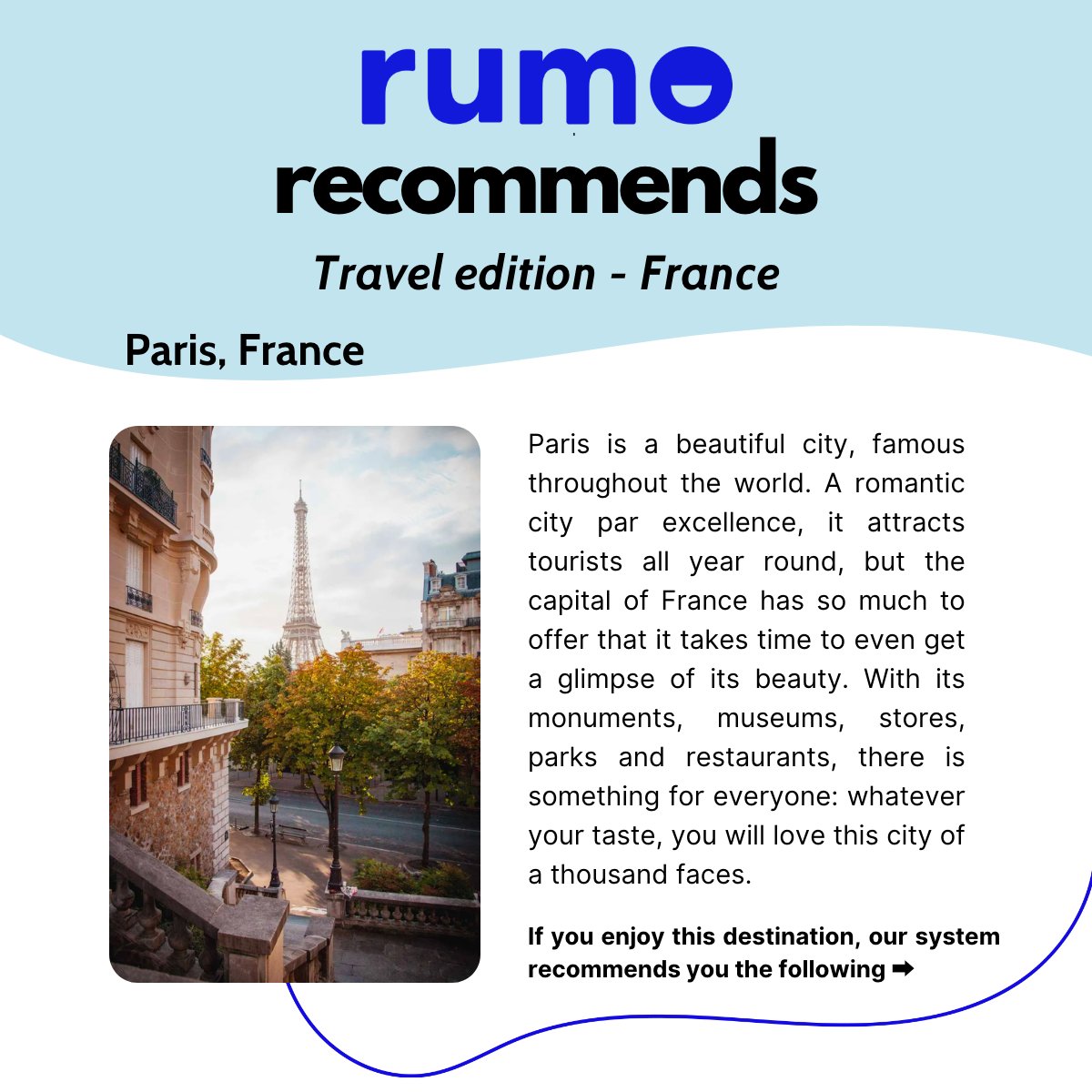 rumoiskind's tweet photo. Rumo recommends: travel edition 🌎

Even if Paris is a must-see, we decided to focus on landscapes and rather quiet destinations. We are lucky to have many different landscapes in France and it would be a shame to reduce France to its capital, wouldn't it? https://t.co/nyqZFCwoVb