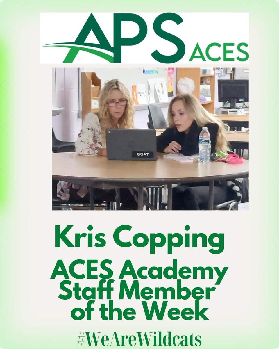 Congratulations to our ACES Staff Member of the Week! #WeAreWildcats