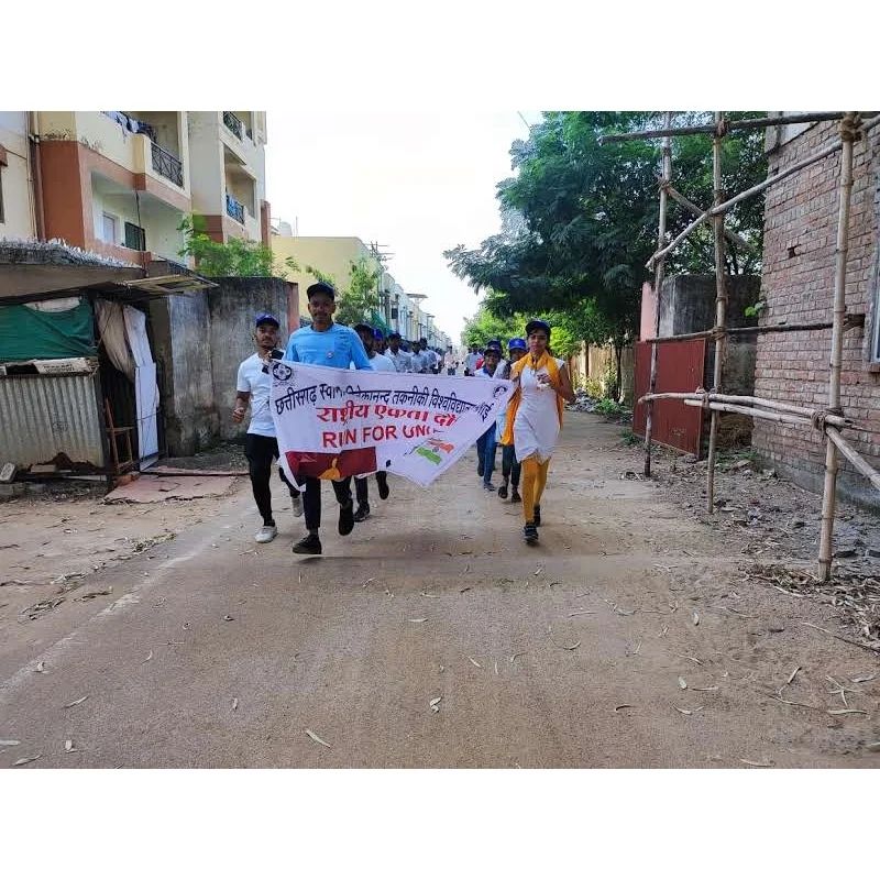 RDC_Mrityunjay's tweet photo. National Unity Day Celebration
Date: 31 October 2022
Place: SSTC Campus
#RunForUnity
#UnityRunWithNSS
#FitIndia
@YASMinistry
@ianuragthakur
@pankajsinghips
@pibyas
@PIBRaipur
@_NSSIndia
@NssChhattisgarh
@NSSRDBhopal
@askabir_
@SamarendraS21
@dr_dsraghu
@nsscsvtuCG https://t.co/xaa3s9aARx