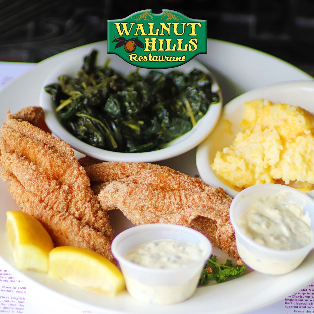 It's a great day for a meal at Walnut Hills! Join us for lunch or dinner and get all your Southern favorites!