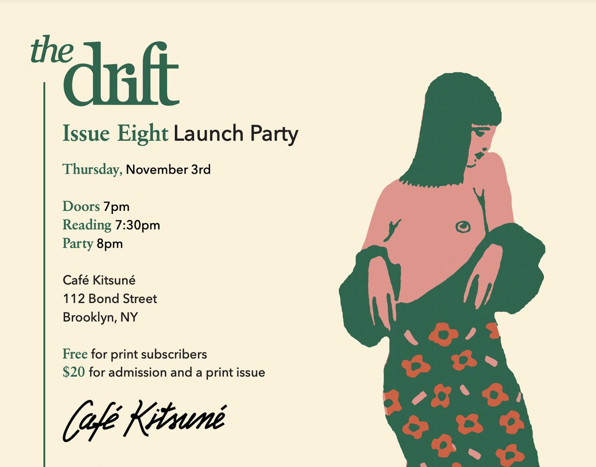 This is tomorrow evening! Hope you'll join us for readings from <a href="/Noqasimshere/">Noor Qasim</a> <a href="/HansonOHaver/">hanson o'haver</a> <a href="/BigMeanInternet/">Malcolm Harris</a> <a href="/hermeneutV/">Colton Valentine</a> @vivian_meat <a href="/bobuqsayed/">bobuq بابک 🇵🇸</a> <a href="/kaylasansk/">ayla zuraw-friedland</a> <a href="/natalieshapero/">natalieshapero</a> and vibes from DJ Ezra Marcus