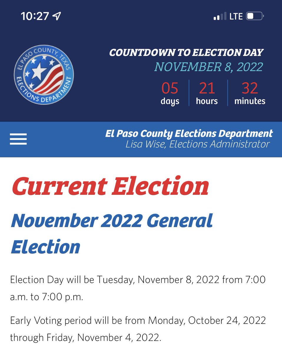 Early Voting ends this Friday! I’ve included a link to generate your personal interactive sample ballot in the El Paso County 🗳🗳🗳. Voting is so much easier when you know who and what you’re voting for.   sites.omniballot.us/48141/app/home