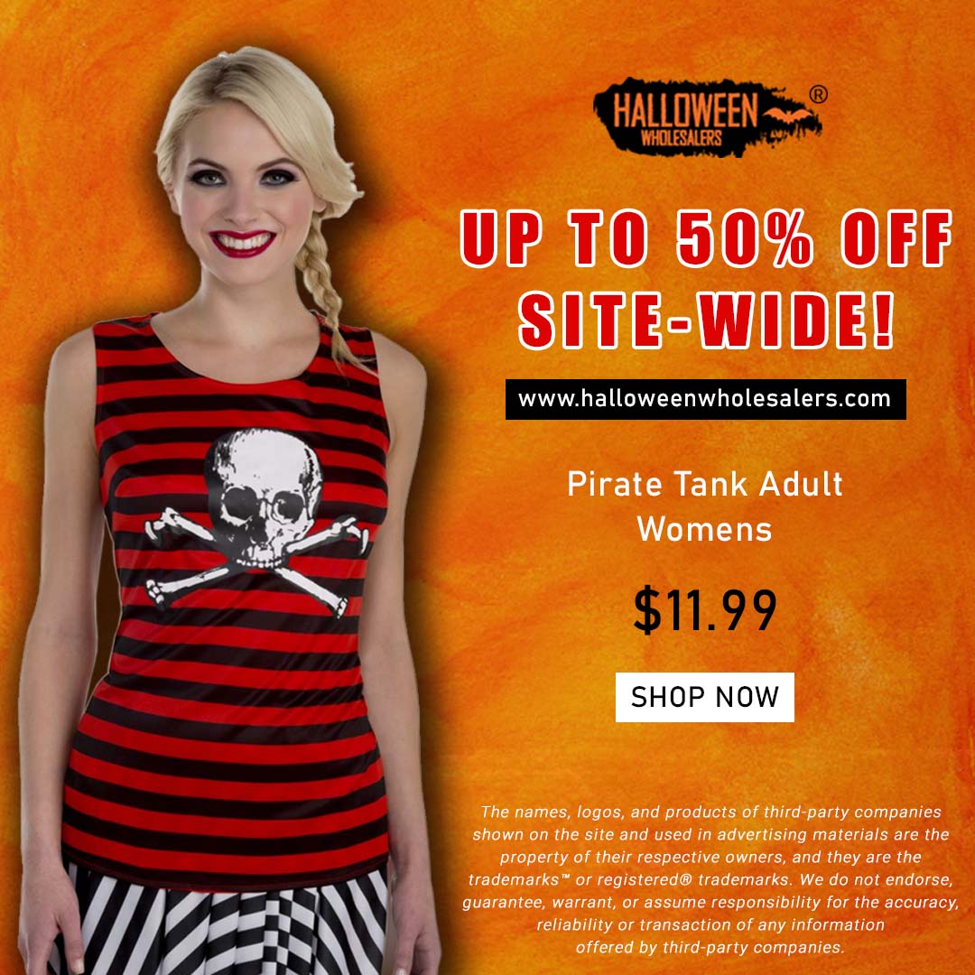 cs_hws's tweet image. Pirate Tank Adult Women One size
Buy Now: bit.ly/3sYZlTf 
#costumedesign #halloween #costume #halloweencostumes #costumeparty