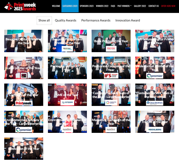 Printweek Awards tweet media