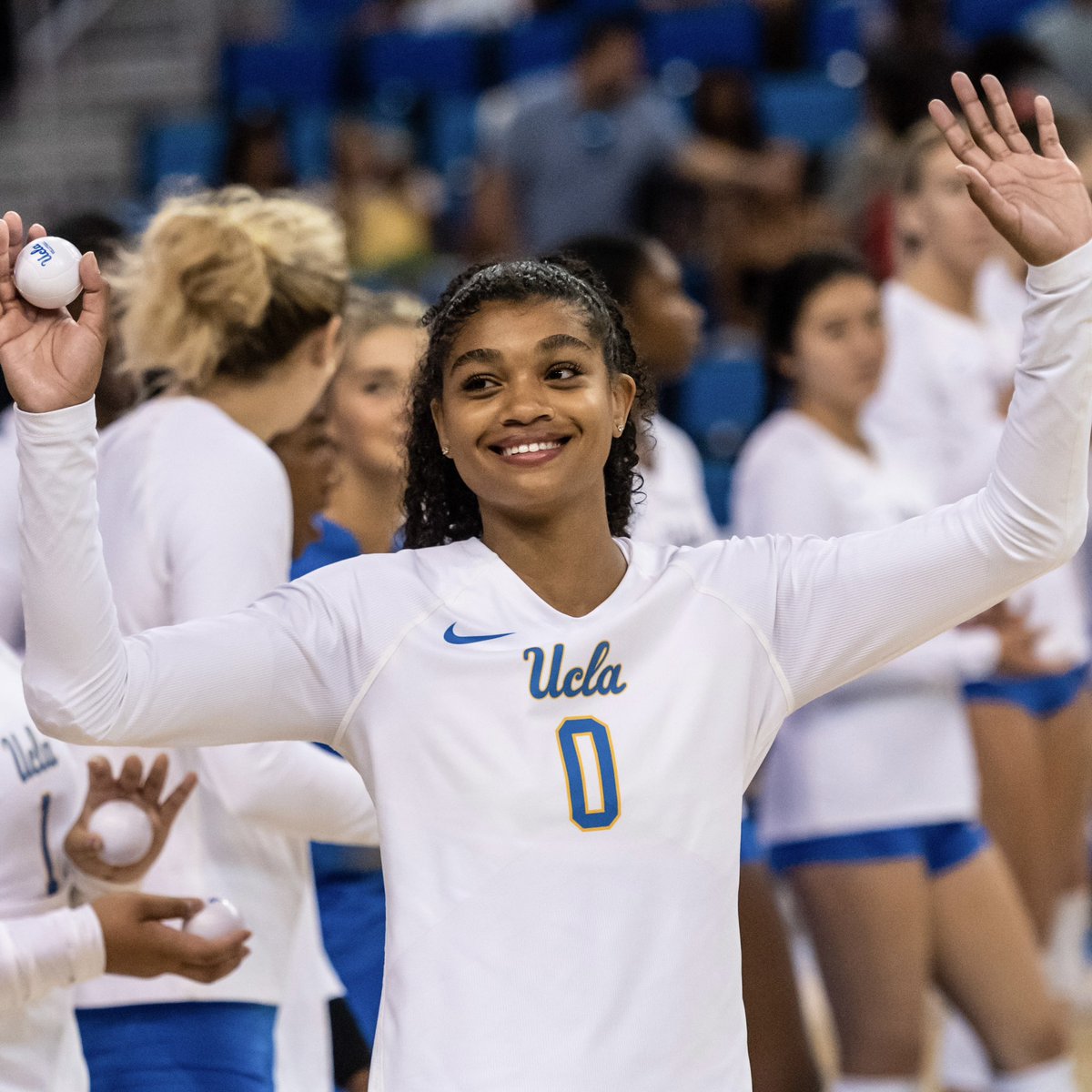 UCLAWomensVB's tweet photo. Congratulations to @elanmccall on reaching 1,000 career kills AND 1,000 career digs 👏

#GoBruins https://t.co/YqIa5gxnJw