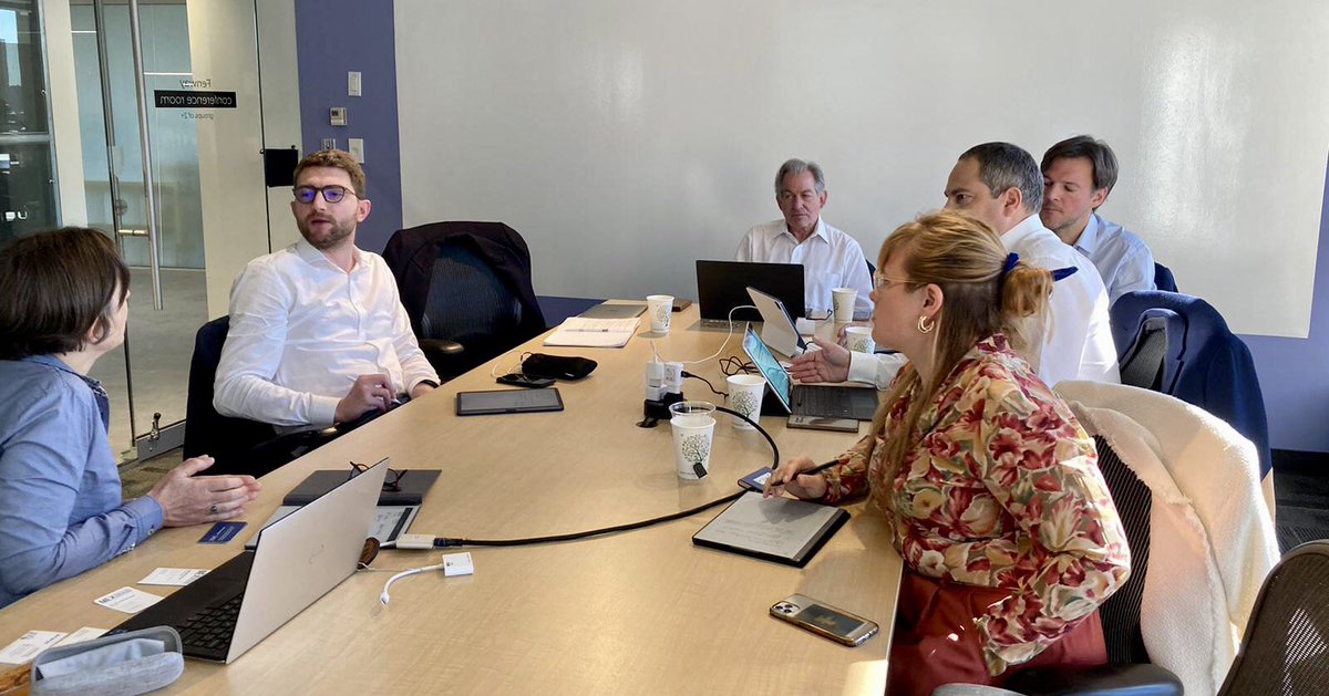 FranceinBoston's tweet photo. #NETVA2022 Day 3 || Meetings with Chris Ilsley CEO at @NSInnoVentures &amp; @jepopolo from @ACTIONNE to talk about New England's thriving technology &amp; innovation ecosystems and w/ Myriam Le Cannellier @DSML_Search on attracting young talents, CEOs, VPs, and other executives in the 🇺🇸 https://t.co/UIkld88z5s