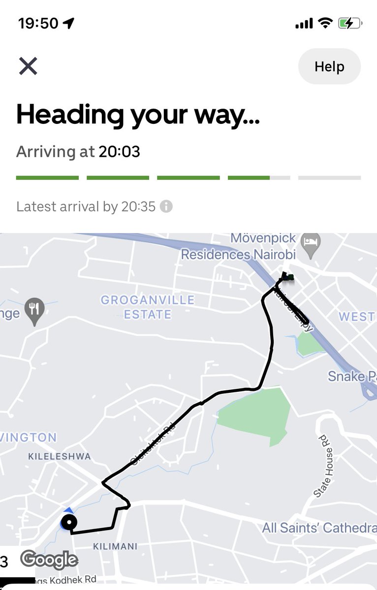 half_amazin's tweet photo. @uber_kenya @UberEats I'm literally walking distance from chicken inn Kilimani. Why does it say too far and now I have to order from Westlands? 🤔 https://t.co/OwZ1zIKhkv