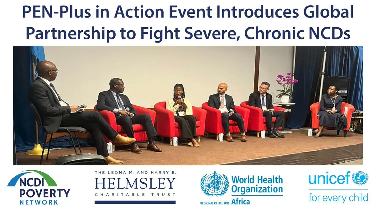 NCDIpoverty's tweet photo. Alongside this year’s #UNGA, speakers from around the 🌎 discussed the state of global #NCD care and the innovative strategies needed to strengthen health systems and ensure #NCDs are not left behind.
Watch a recording of #PENPlusInAction here 👉 https://t.co/7UIG65GfcB https://t.co/soeaSVFaTp