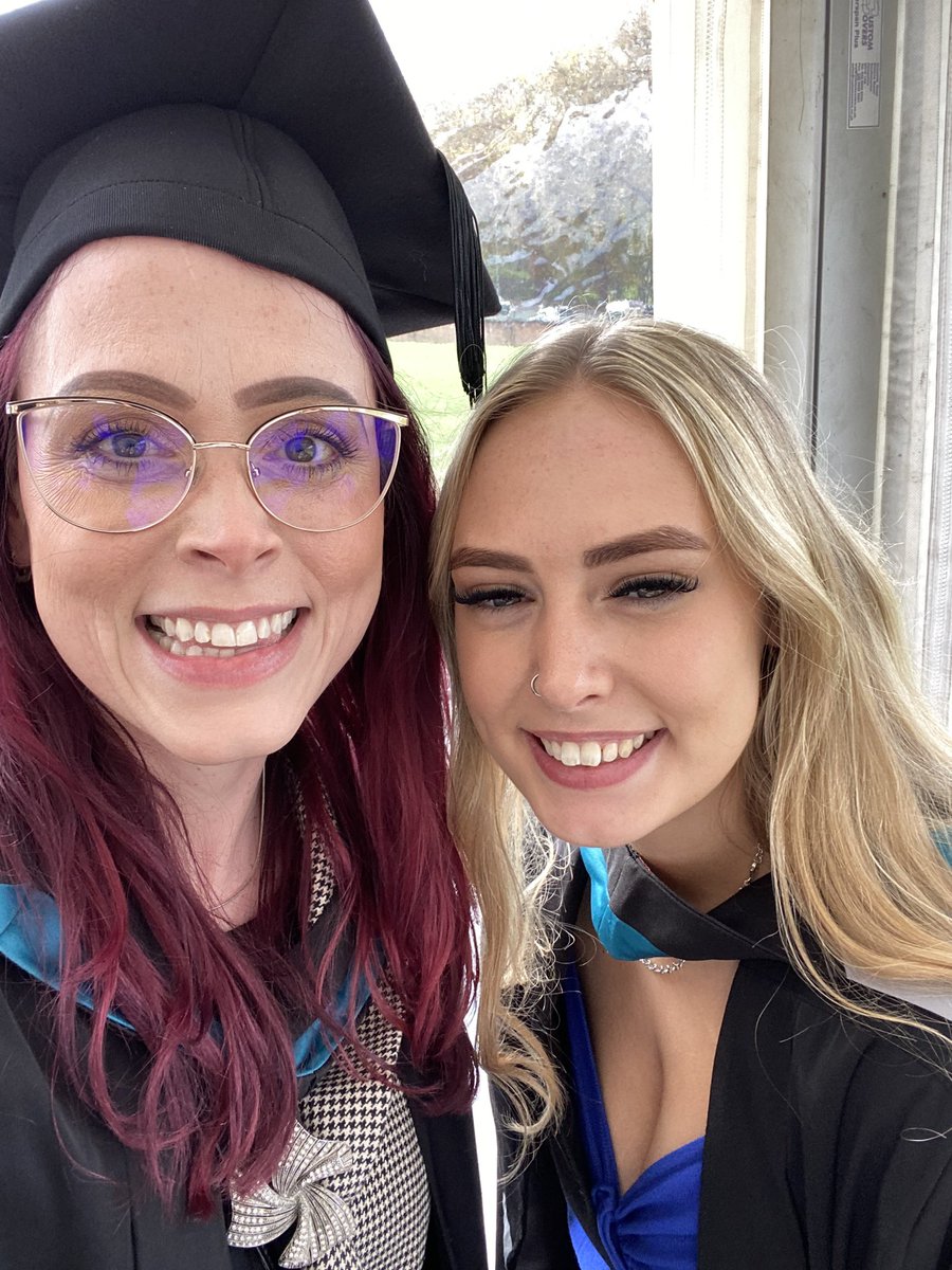 katy_wm's tweet photo. What an honour to be at @MediaCultureUoW #Graduation today💜👍So proud of these students who began their Degree journey in the year of #Covid #Lockdowns. Also special shout-out to my #Masters grad @em_branigan - you made it, hun 🥳🤩 https://t.co/83NwOF1LCJ