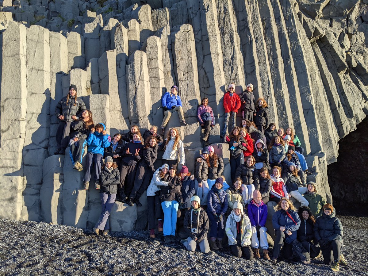 FHSRegentsPark's tweet photo. Over Half Term, students from the Upper Fourth to Upper Sixth headed to Iceland for an action-packed Geography trip exploring the country's abundant landscape, featuring journeys into lava tunnels, hiking glaciers, and exploring the black sand beaches! #FHSTrips #Iceland https://t.co/uk92qUU1Vh
