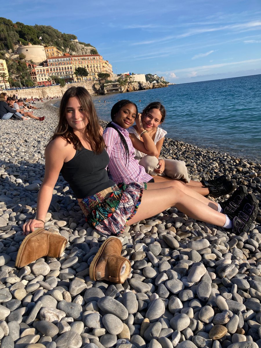 And of course a trip to the beach after a long day of walking!