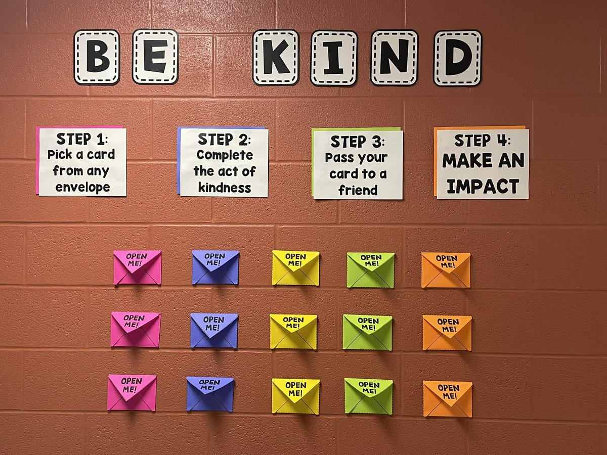 MsKMenna's tweet photo. In anticipation of #WorldKindnessDay on November 13 we are encouraging acts of kindness from our second floor warriors! @st_smal @YCDSB https://t.co/Xr20w3fiBm