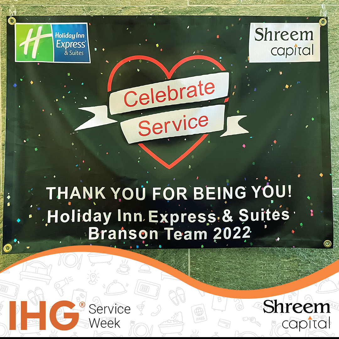 CapitalShreem's tweet photo. Each year at #ShreemCapital we take a week to acknowledge the dedication and passion of our front-line teams who deliver extraordinary service every day.

This September, we celebrated the #IHG #ServiceWeek at Holiday Inn Express &amp; Suites, #Branson.

A Few clicks from the event. https://t.co/fF1bbYYFfj