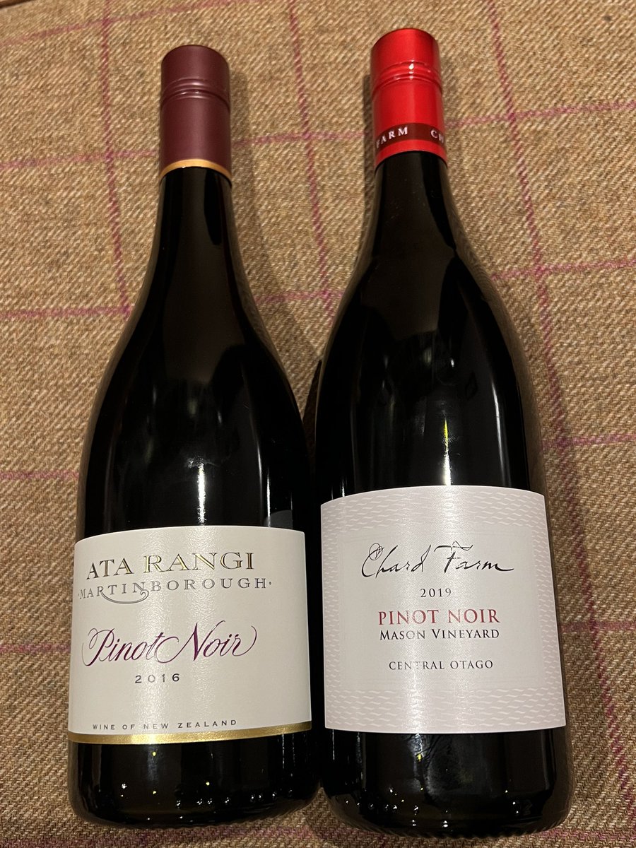 AruSivananthan's tweet photo. Glorious New Zealand Pinot Noirs…#AtaRangi and #ChardFarm https://t.co/1Gv1GLHOFu