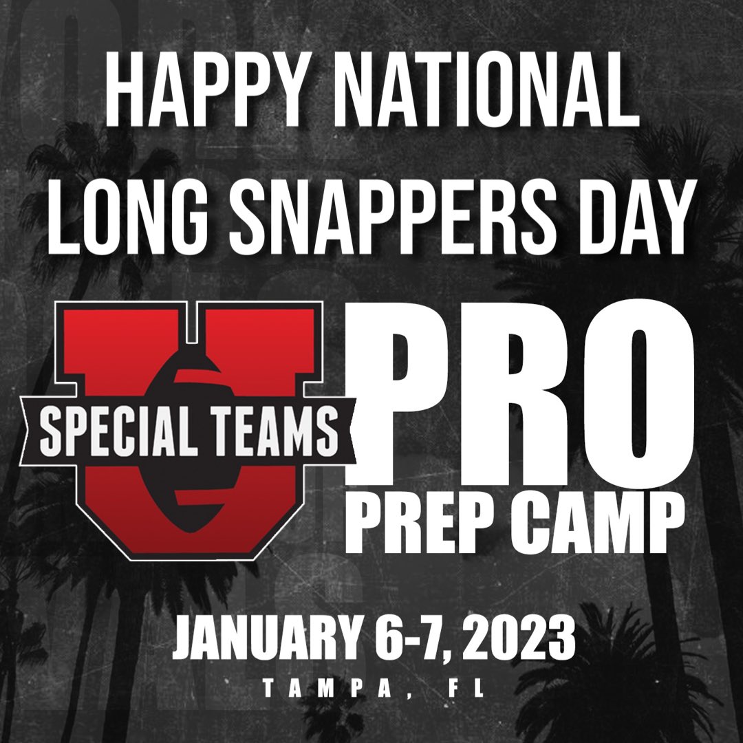 Happy National Long Snappers Day!

Make sure to thank your long snapper today. 

#longsnap #longsnapper #longsnapping #football #WelcometotheU #ELITE #RESULTS #NationalHoliday