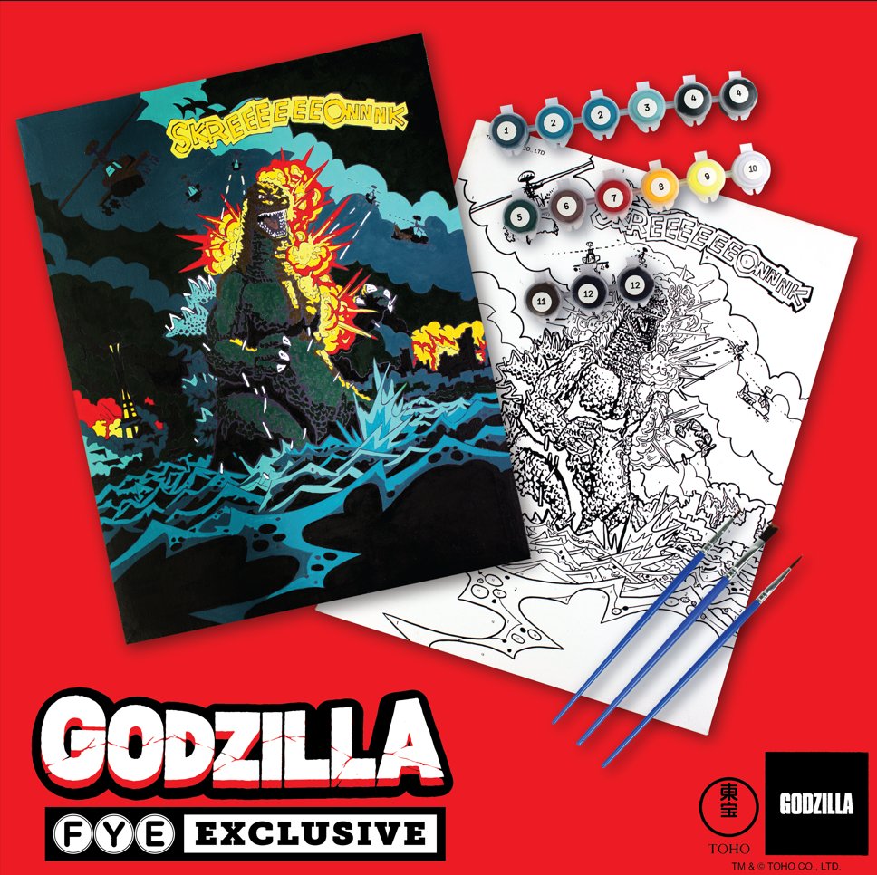 Godzilla day is TOMORROW!!! To celebrate, grab this Godzilla Paint by Number Set! Grab this #Fun activity in a box at your local FYE or online👉 fal.cn/3tgDz #Godzilla #GodzillaDay #Kaijumonster #Godzillakingofmonsters #GodzillaDay2022 @TohoKingdom @Godzilla_Toho