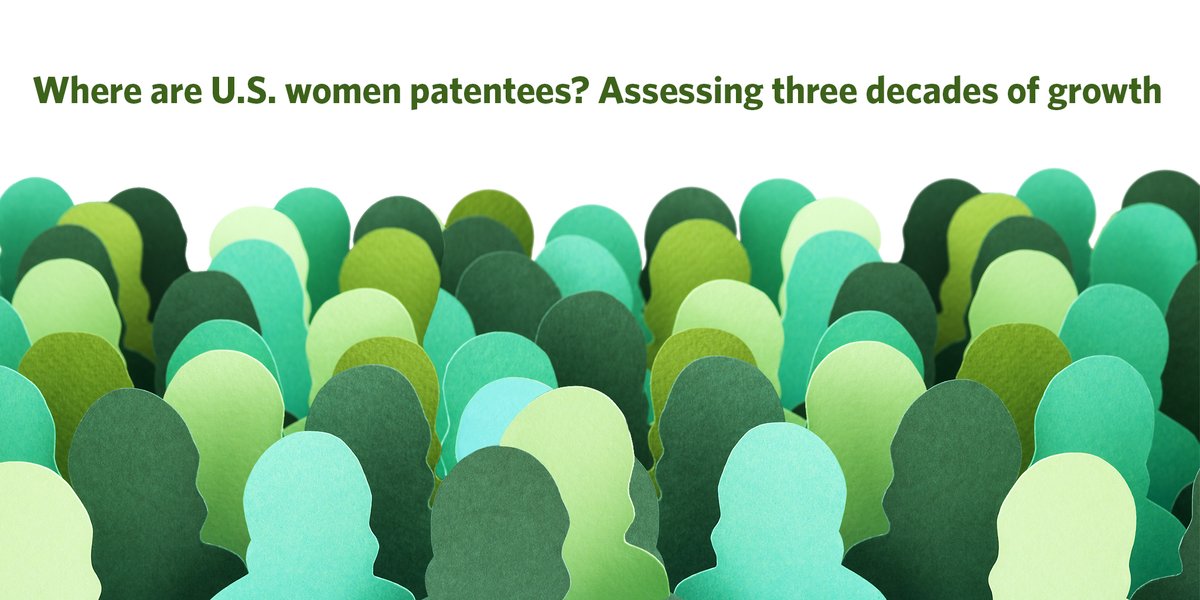 Some economists suggest that if women were to patent at the same rate as men, commercialized patents could increase by 24%. Read our new report to learn about the progress towards this goal made in the past 30 years: bit.ly/3Dd17Ff