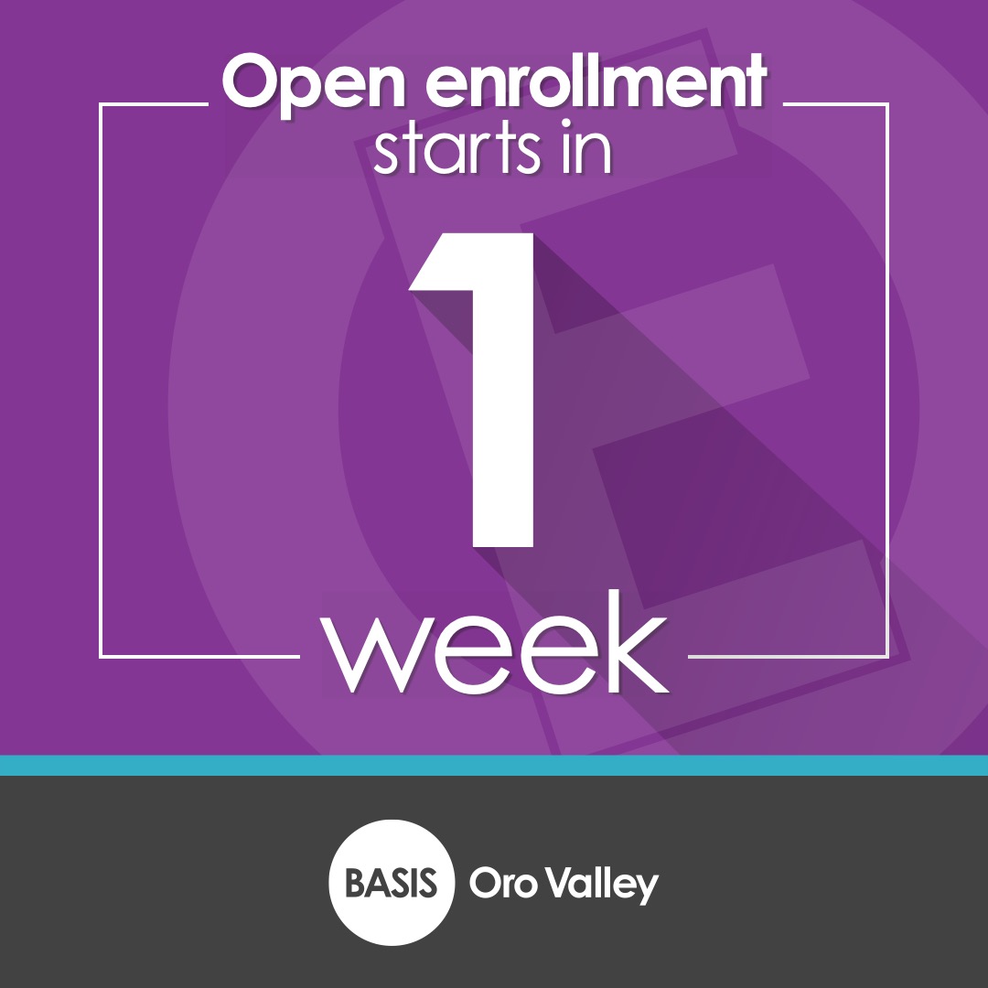 BASISOroValley's tweet photo. Open enrollment for the 2023-24 school year starts in one week! Learn more about our school by clicking this link: https://t.co/As6h9OMwUw https://t.co/WdmdleZJ1k