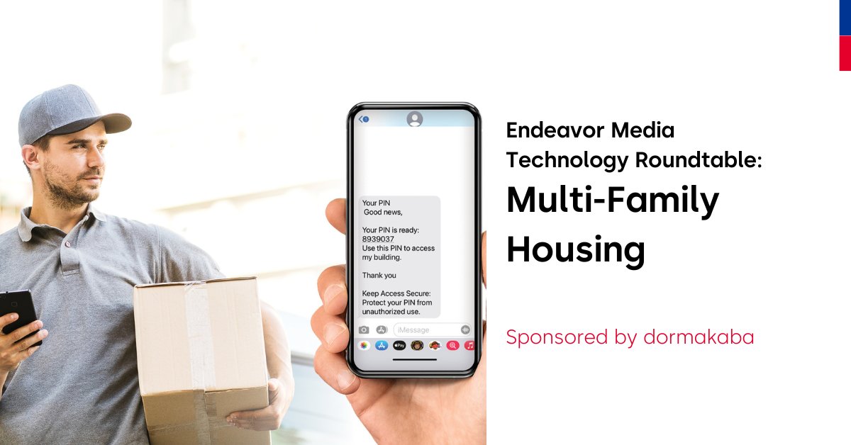 Read more about the types of access control technologies best suited for Multi-Family properties and the challenges that can be solved with this technology in the dormakaba-sponsored Endeavor Media Technology Roundtable: Multi-family Housing. dk.world/3frIhlU