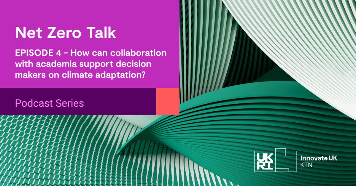 Net Zero Talk podcast series Episode 4 is available! In this episode, we explore how collaborations with academia can support decision-makers on climate adaptation with our guests from @CornwallCouncil and @ECEHH > bit.ly/3zuYopD #Academia #NetZeroNow