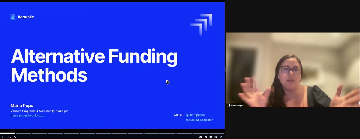 grahamandwalker's tweet photo. ๐ @mariaannapope recognizing the WHOLE humans that we are and encouraging us to think about who will support us as founders during #fundraising. Fundraising is a journey that can feel/be a full time job. When planning, consider your needs as the founder too. #GWCatalyst https://t.co/9EehrXVZjD