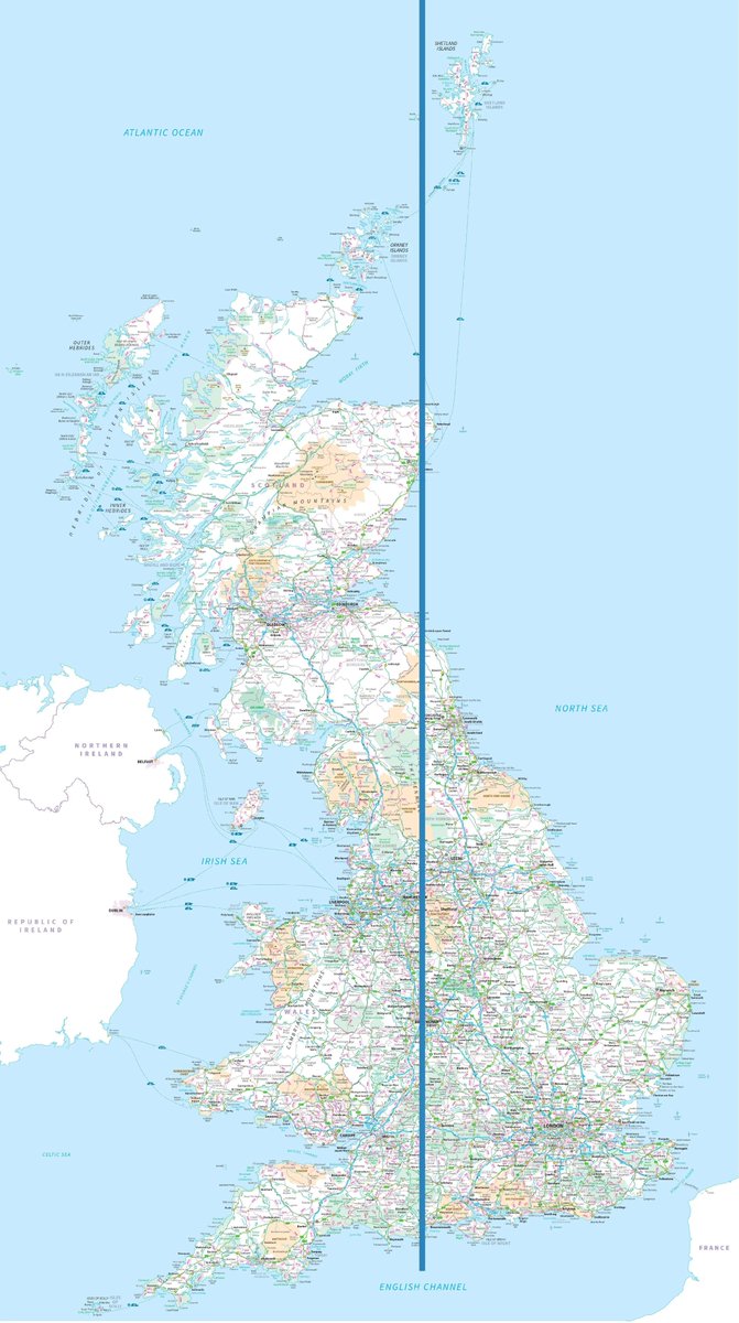 Magnetic north, true north and grid north align over Great Britain for the first time in history via @OrdnanceSurvey bit.ly/3FBfciA