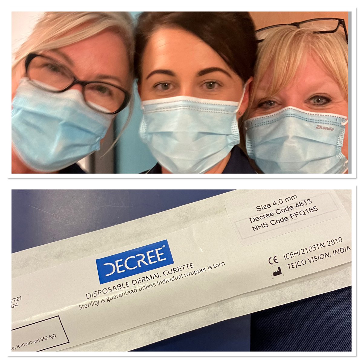 👏 Fantastic day with Vascular team in clinic today. Working alongside  superb team, thank you!!! 👏upskill in sharp debridement & much more….HUGE !! shout out to @Leannejane1975  for supporting me 1:1 through my clinical professional journey this year #collaborativework