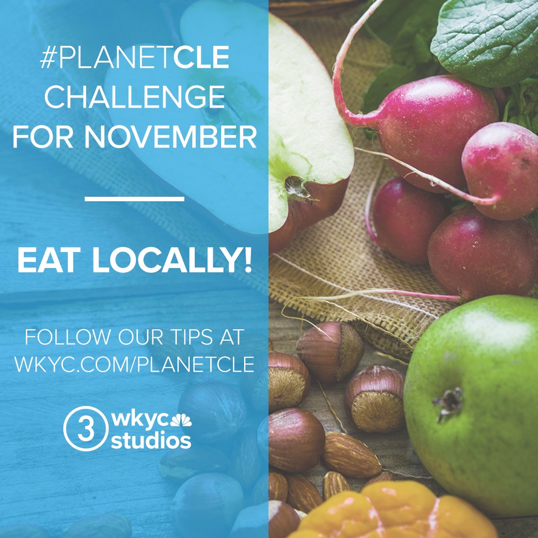 JasonMikellTV's tweet photo. THE TIME HAS COME! Our #PlanetCLE challenge for November is eating locally – and viewers, we need your input! Got a favorite farmers market in Northeast Ohio? What are your favorite farm-to-table restaurants? Connect with us on social media by using the #PlanetCLE hashtag. https://t.co/1YtFzRvtgU
