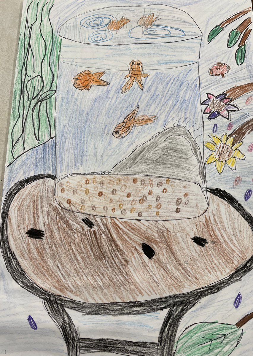 MsBoylanArt's tweet photo. 3rd Grade is working on Henri Matisse inspired goldfish drawings! 🐟🐠 https://t.co/DXJahoVW1g