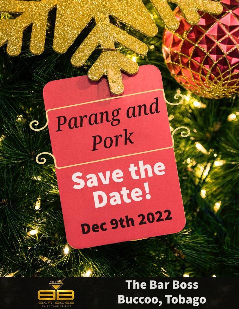 theagency868's tweet photo. Parang and Pork @therealbarboss December 9th! Save the Date✅ 
. #christmas #parang #music #vibes #foodanddrink #xmas #thebarboss #theagency #christmastime #ham #pork https://t.co/t7u38WbSFl