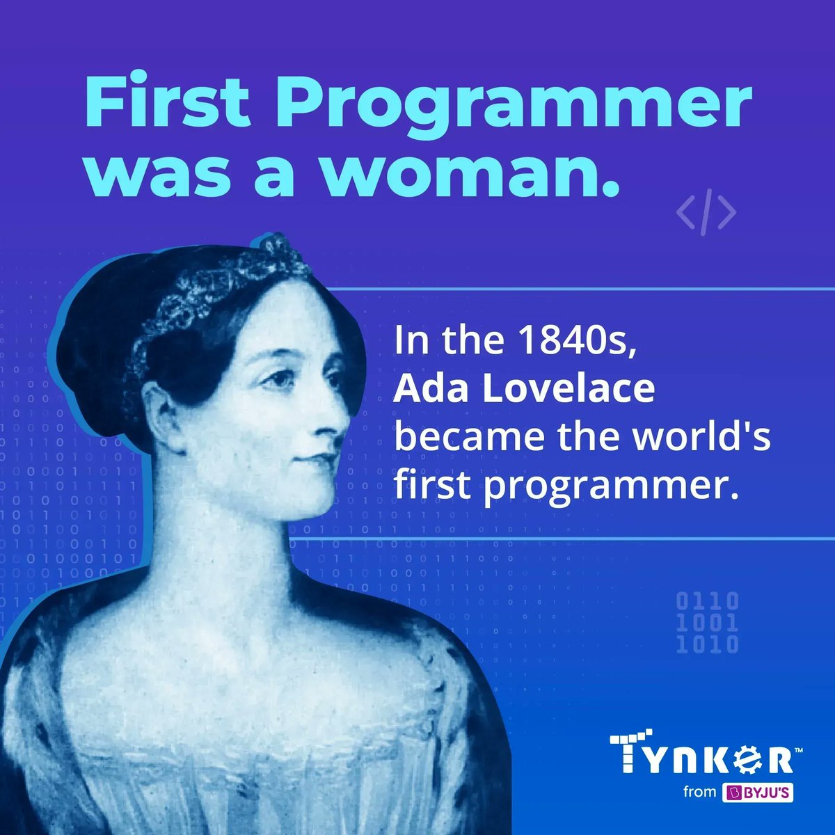 gotynker's tweet photo. Born in 1815, Lovelace was the first to recognize the full potential of a 'computing machine,' suggesting it had applications beyond pure calculations.
#ComputerScience #Science #ComputerProgramming #DidYouKnow #Fact #ComputerCoding https://t.co/YAJ3qu9NUY