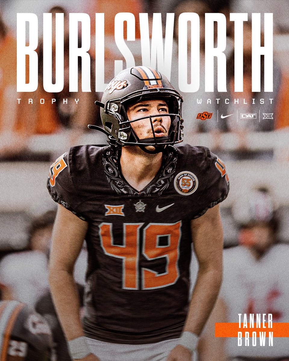 .@tannerbrown80 has been nominated for the Burlsworth Trophy! #DAT | @BurlsworthTrust